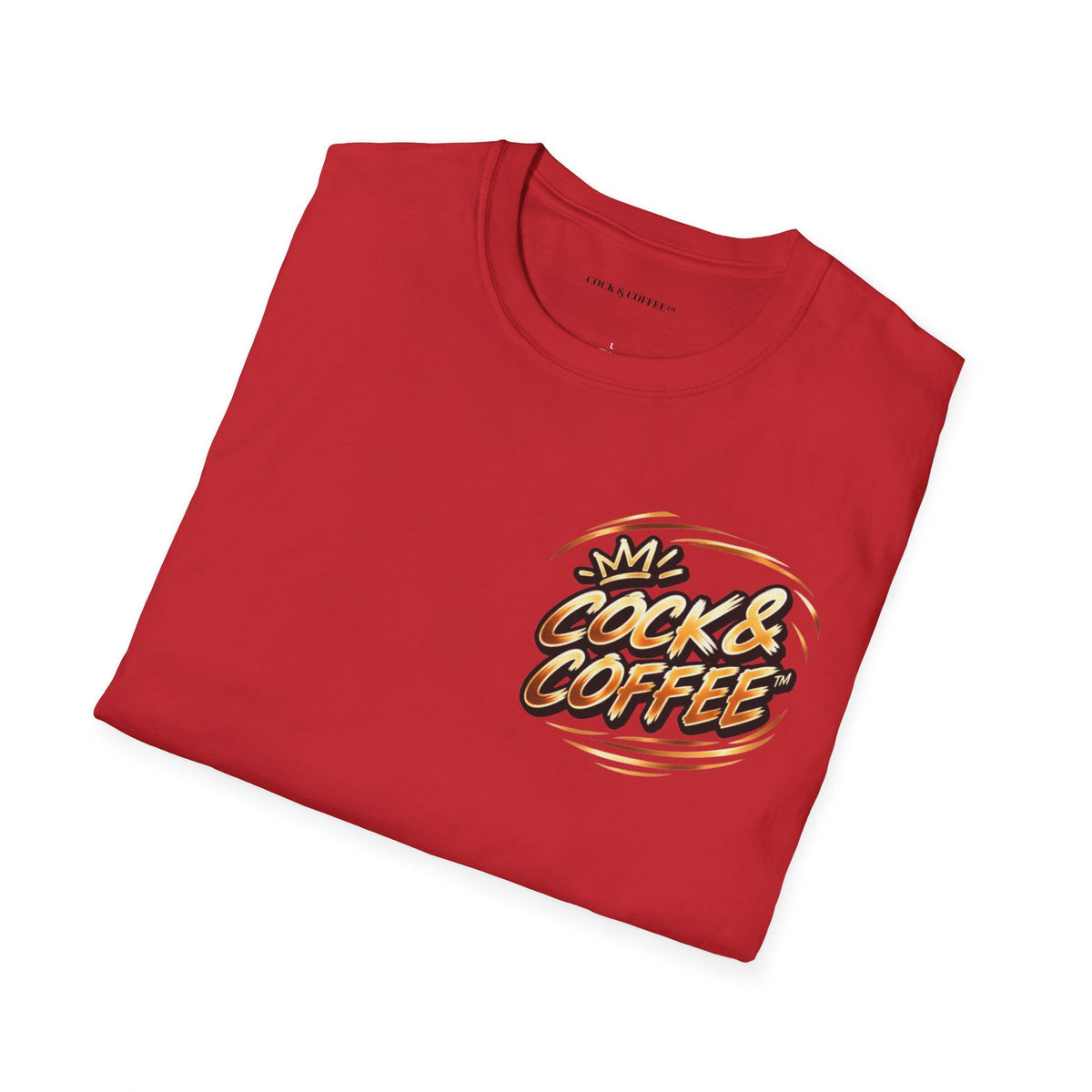 Cock & Coffee Graphic T-Shirt — Retro Coffee Lover Tee