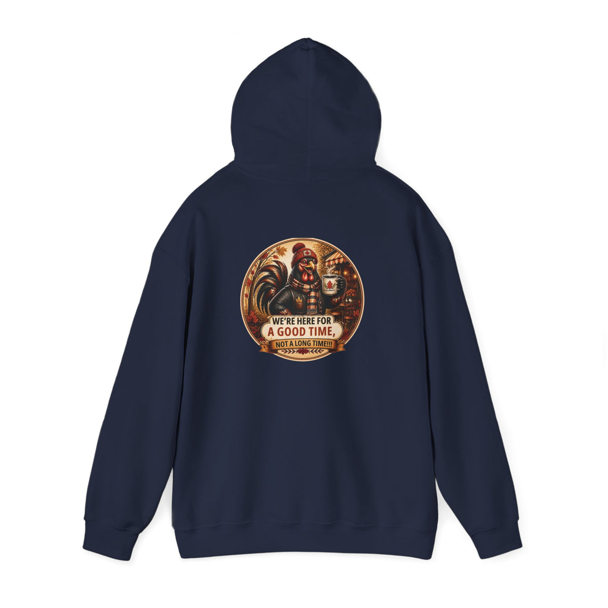 Retro Carnival Hoodie – “We’re Here for a Good Time” Vintage Fair Graphic