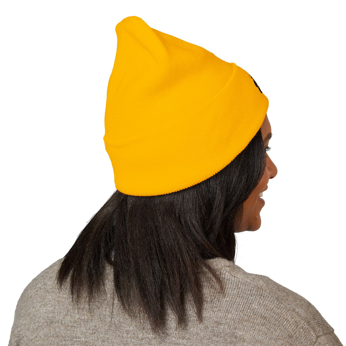 Embroidered "Stay Gold" Cuffed Beanie — Cozy Winter Hat