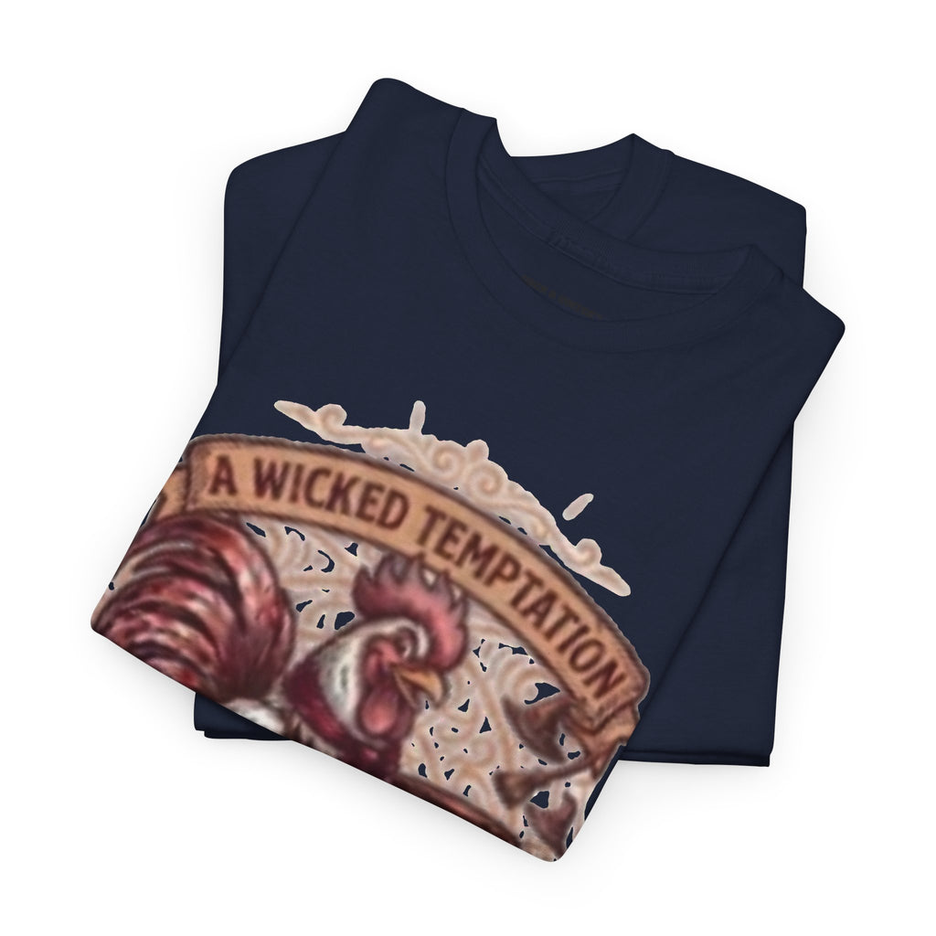 Rooster Coffee Tee — "A Wicked Temptation in Every Drip"
