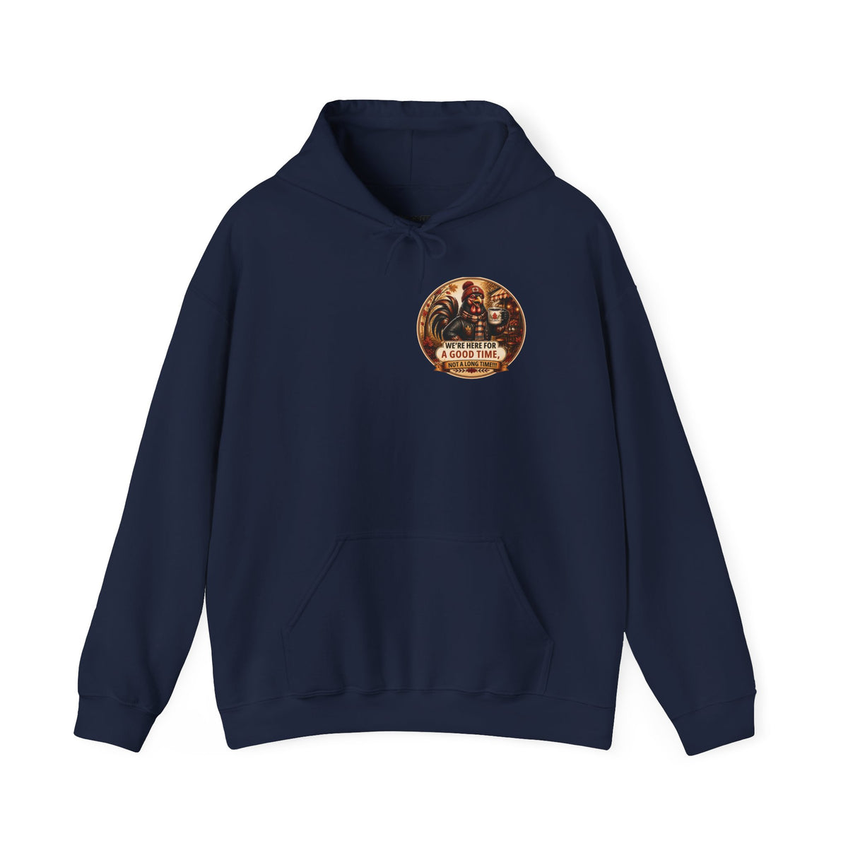 Retro Carnival Hoodie – “We’re Here for a Good Time” Vintage Fair Graphic