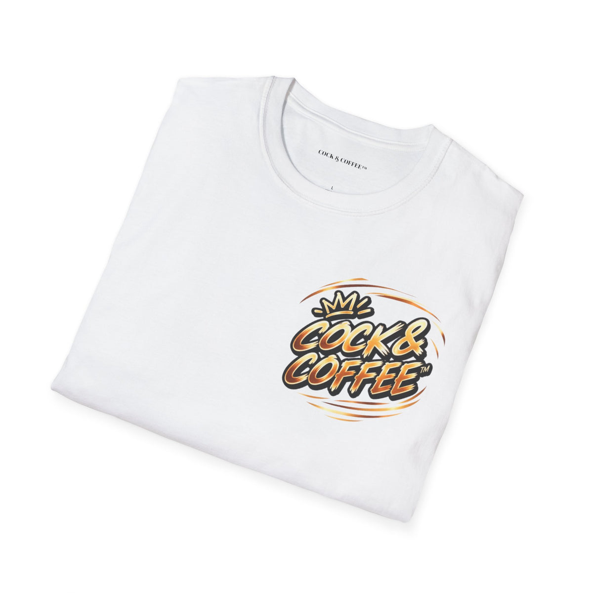 Cock & Coffee Graphic T-Shirt — Retro Coffee Lover Tee