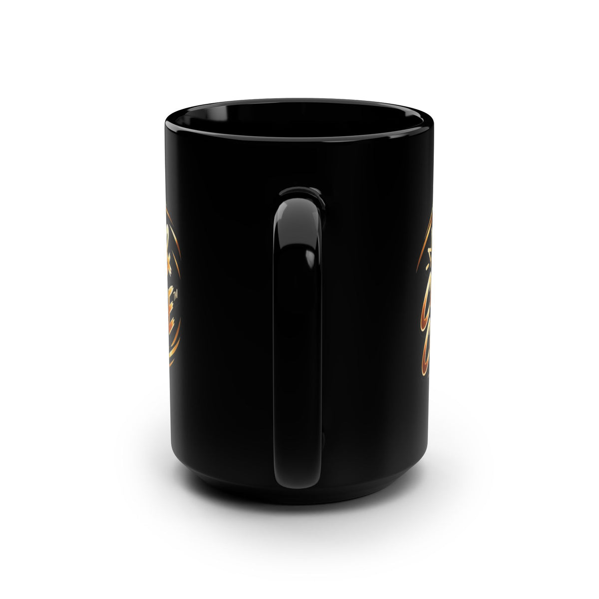 Cock & Coffee Black 15oz Mug — Funny Retro Typography Coffee Cup