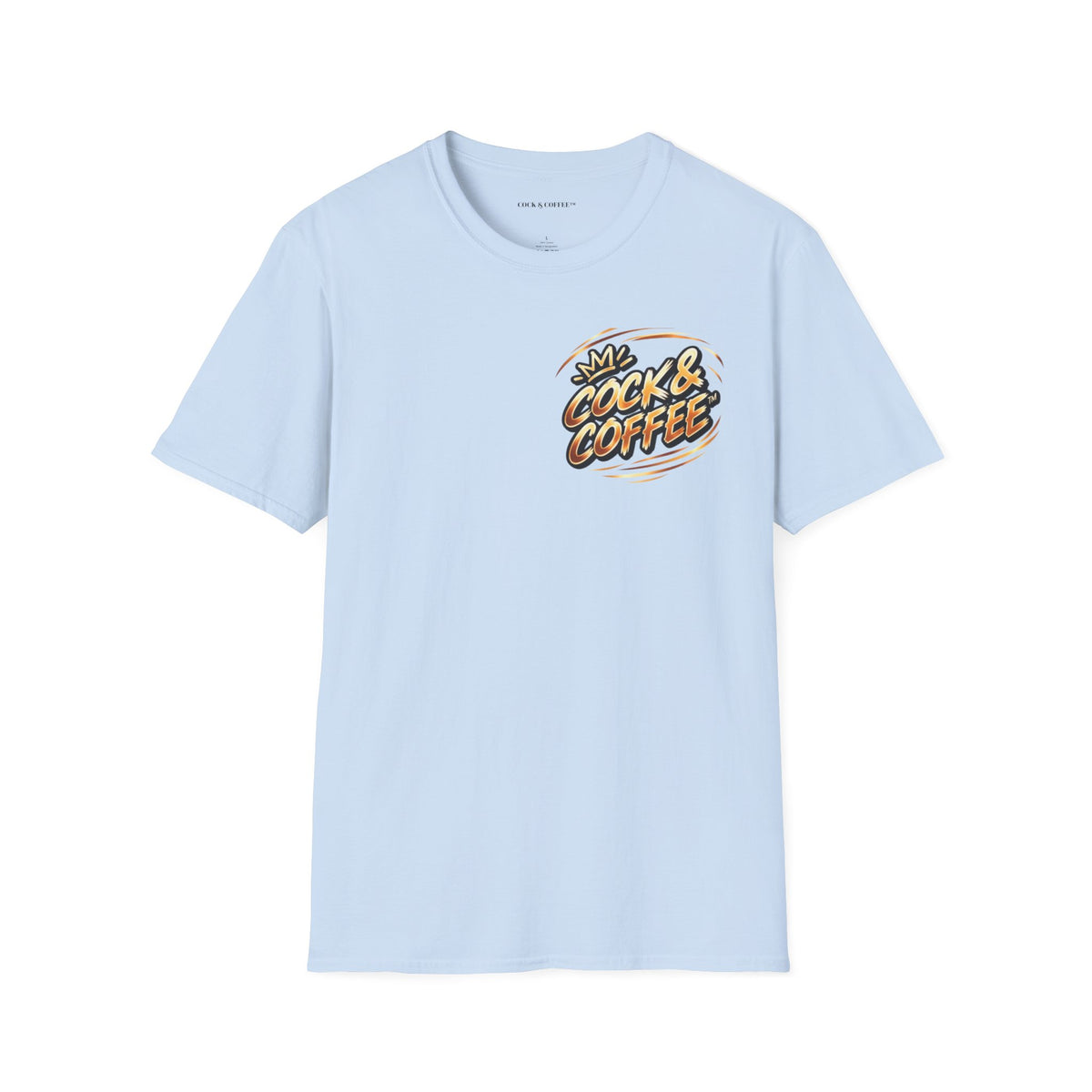 Cock & Coffee Graphic T-Shirt — Retro Coffee Lover Tee