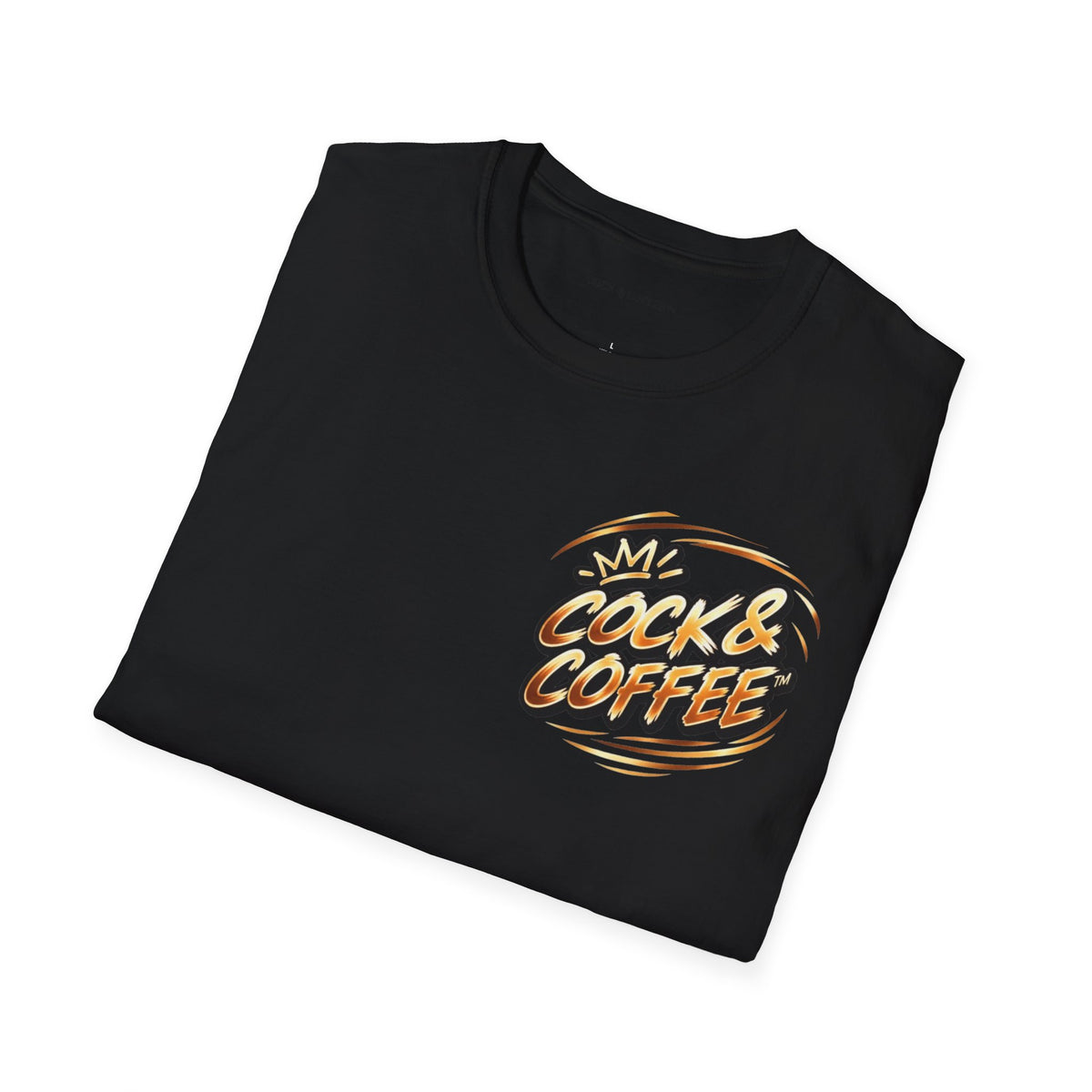 Cock & Coffee Graphic T-Shirt — Retro Coffee Lover Tee