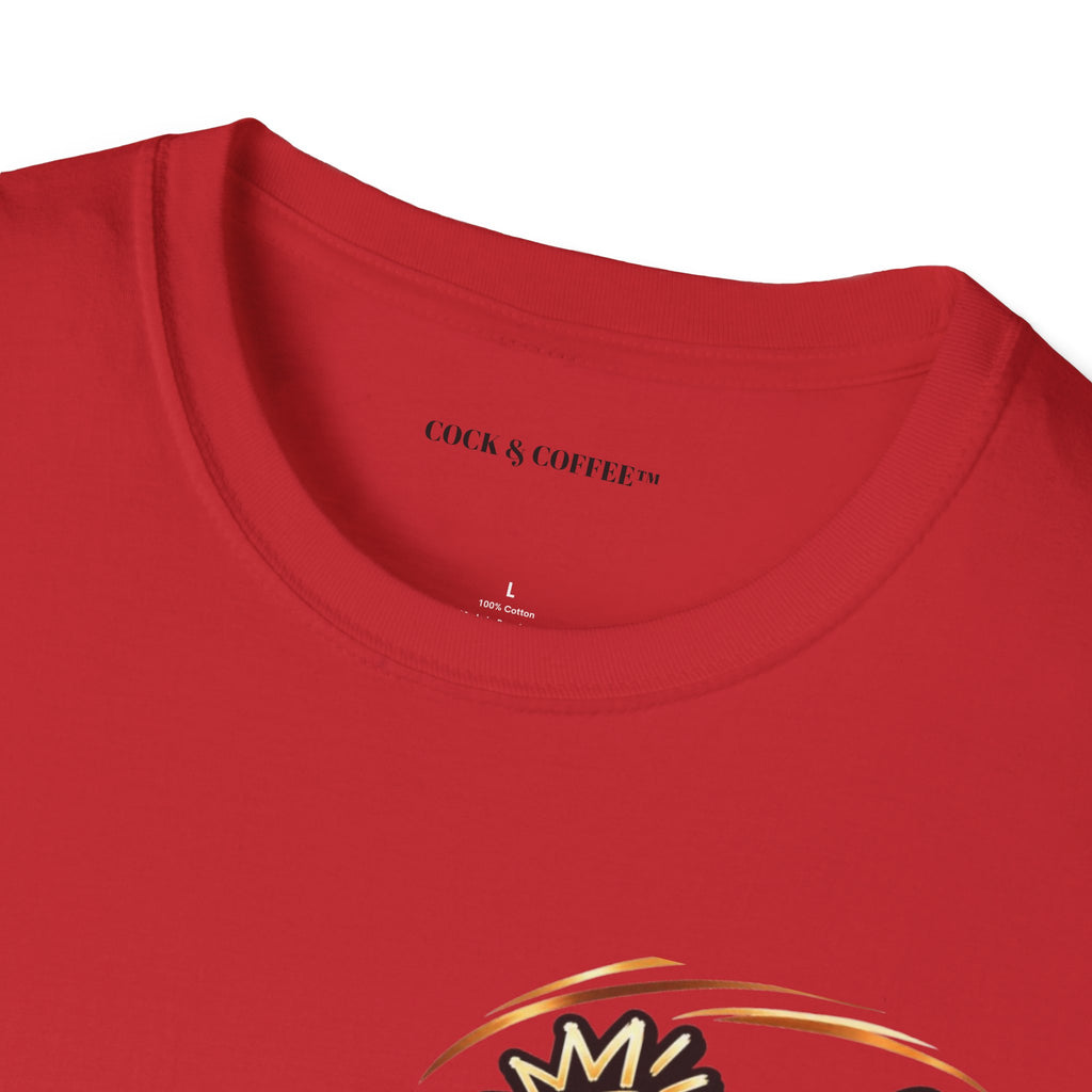 Cock & Coffee Graphic T-Shirt — Retro Coffee Lover Tee