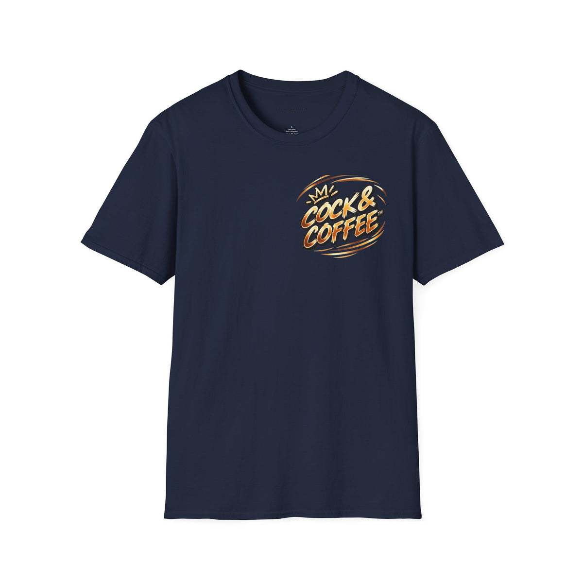 Cock & Coffee Graphic T-Shirt — Retro Coffee Lover Tee