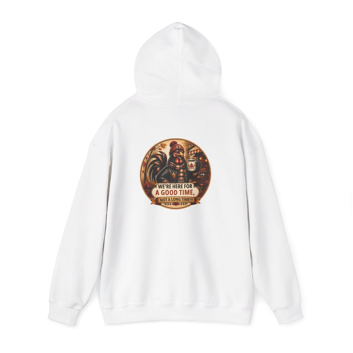 Retro Carnival Hoodie – “We’re Here for a Good Time” Vintage Fair Graphic