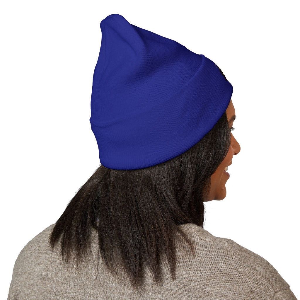 Embroidered "Stay Gold" Cuffed Beanie — Cozy Winter Hat