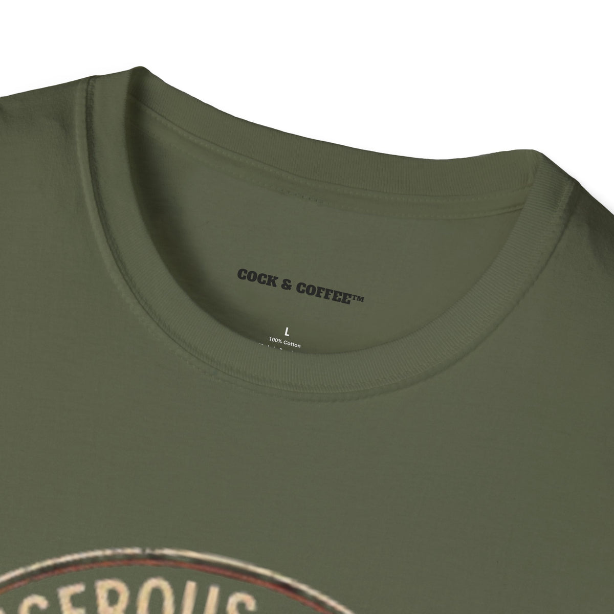 Coffee Rooster T-Shirt — "A Dangerous Obsession Just With a Sip"