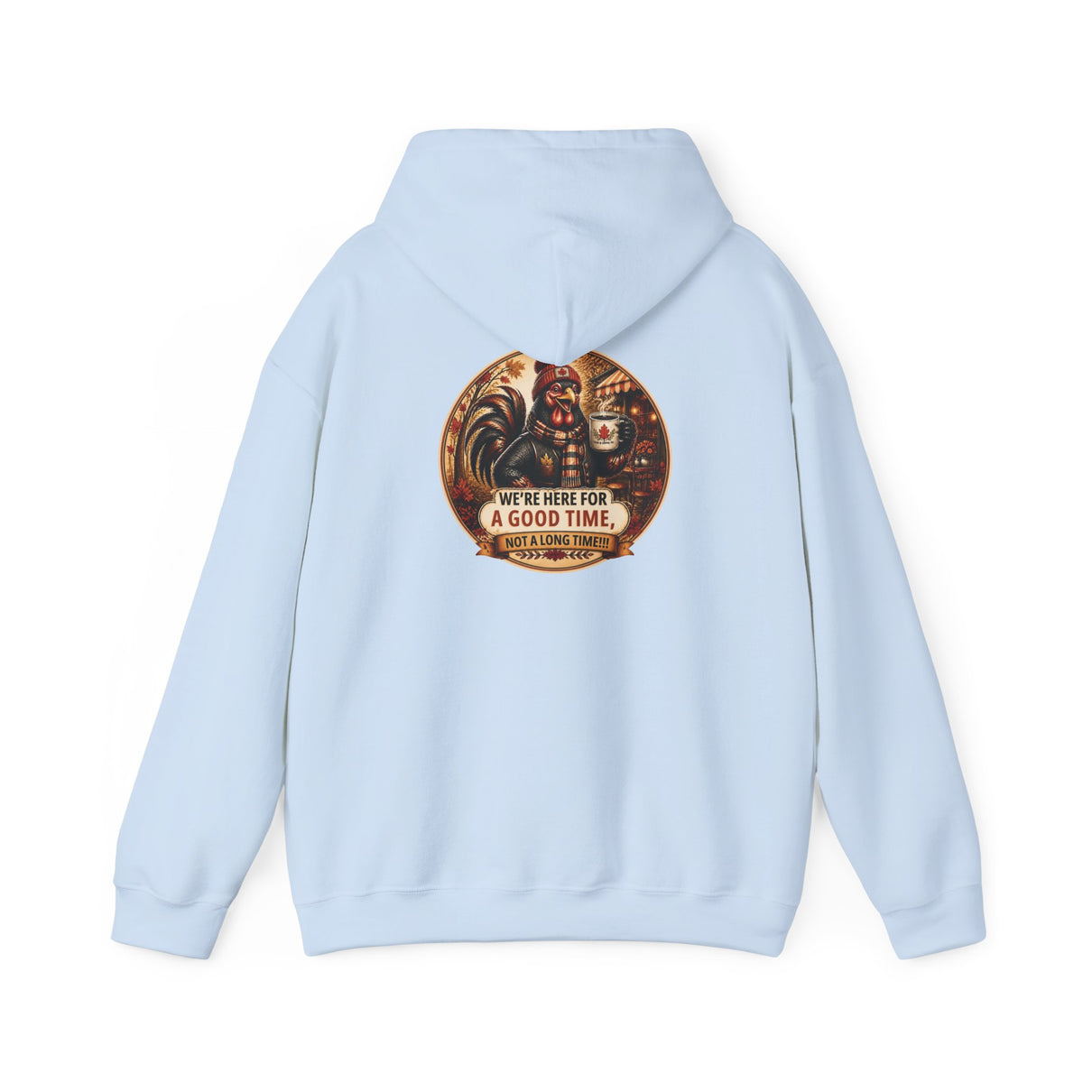 Retro Carnival Hoodie – “We’re Here for a Good Time” Vintage Fair Graphic
