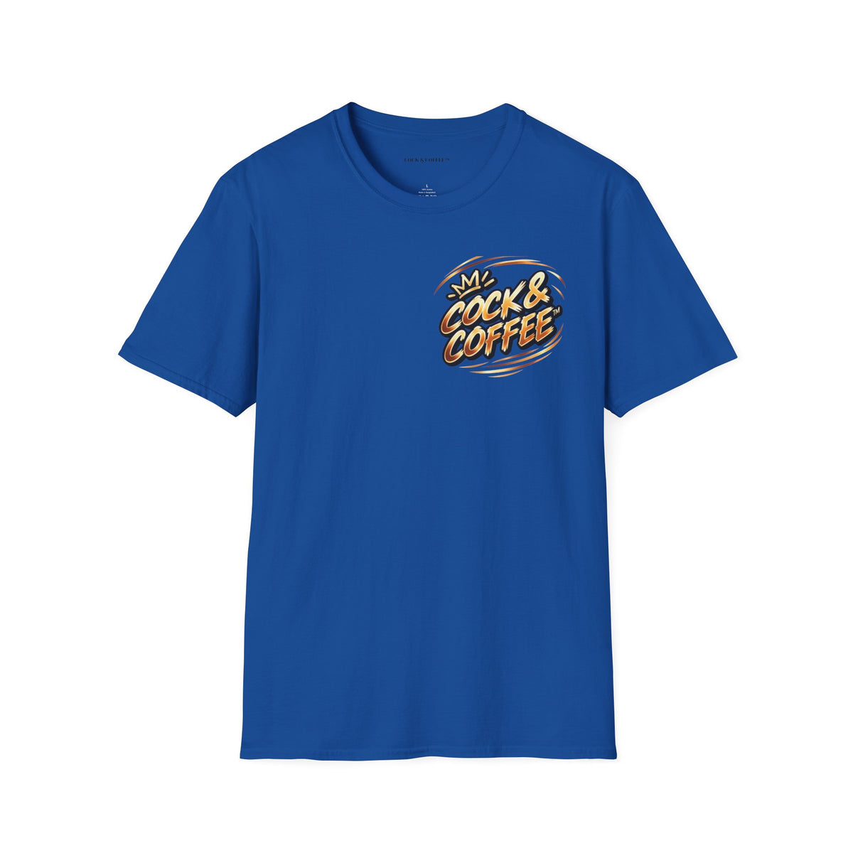 Cock & Coffee Graphic T-Shirt — Retro Coffee Lover Tee