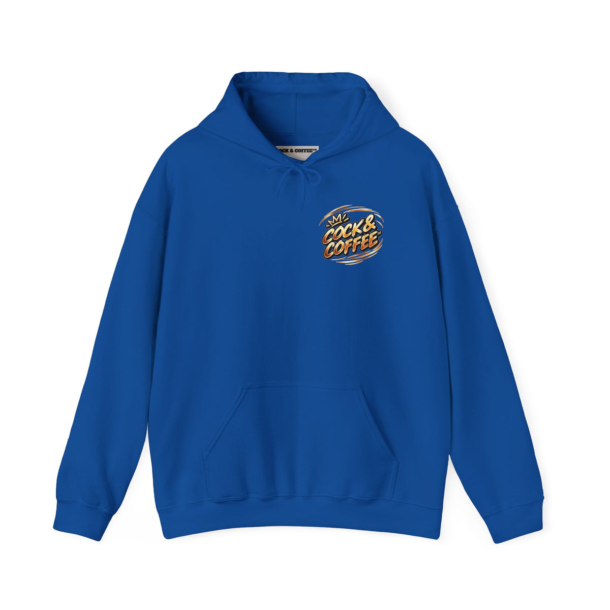Hoodie - Retro 'Cock & Coffee' Chest Logo Sweatshirt