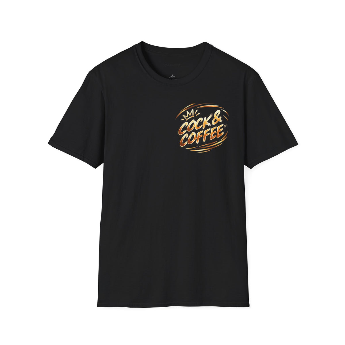 Cock & Coffee Graphic T-Shirt — Retro Coffee Lover Tee