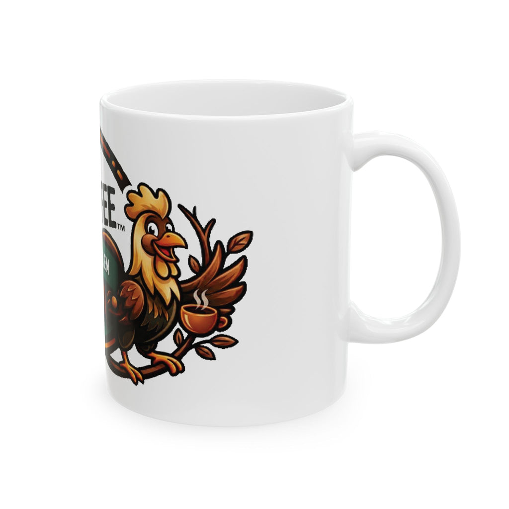 Work & Coffee Rooster Ceramic Mug