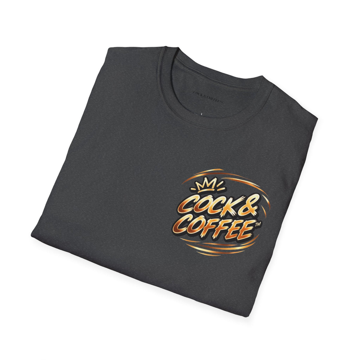 Cock & Coffee Graphic T-Shirt — Retro Coffee Lover Tee