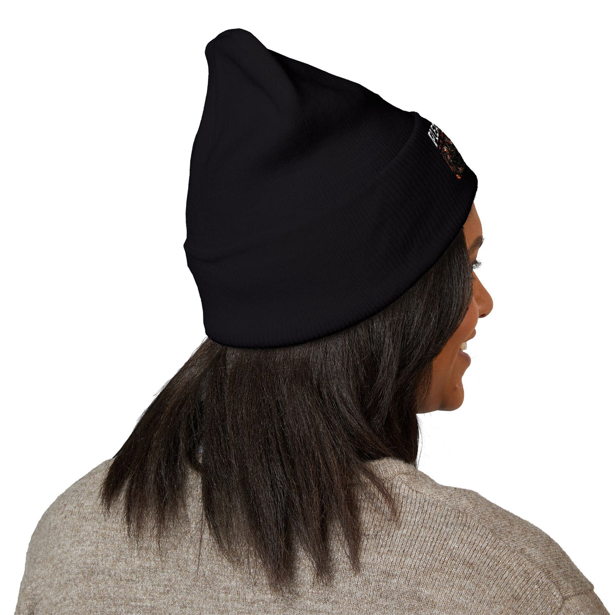 Embroidered 'Please Don't Slurp' Cuffed Beanie
