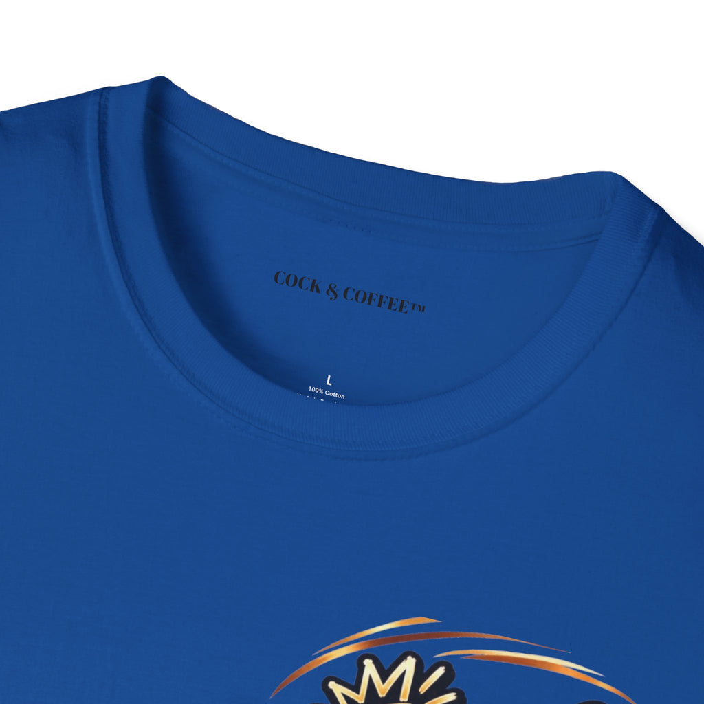 Cock & Coffee Graphic T-Shirt — Retro Coffee Lover Tee