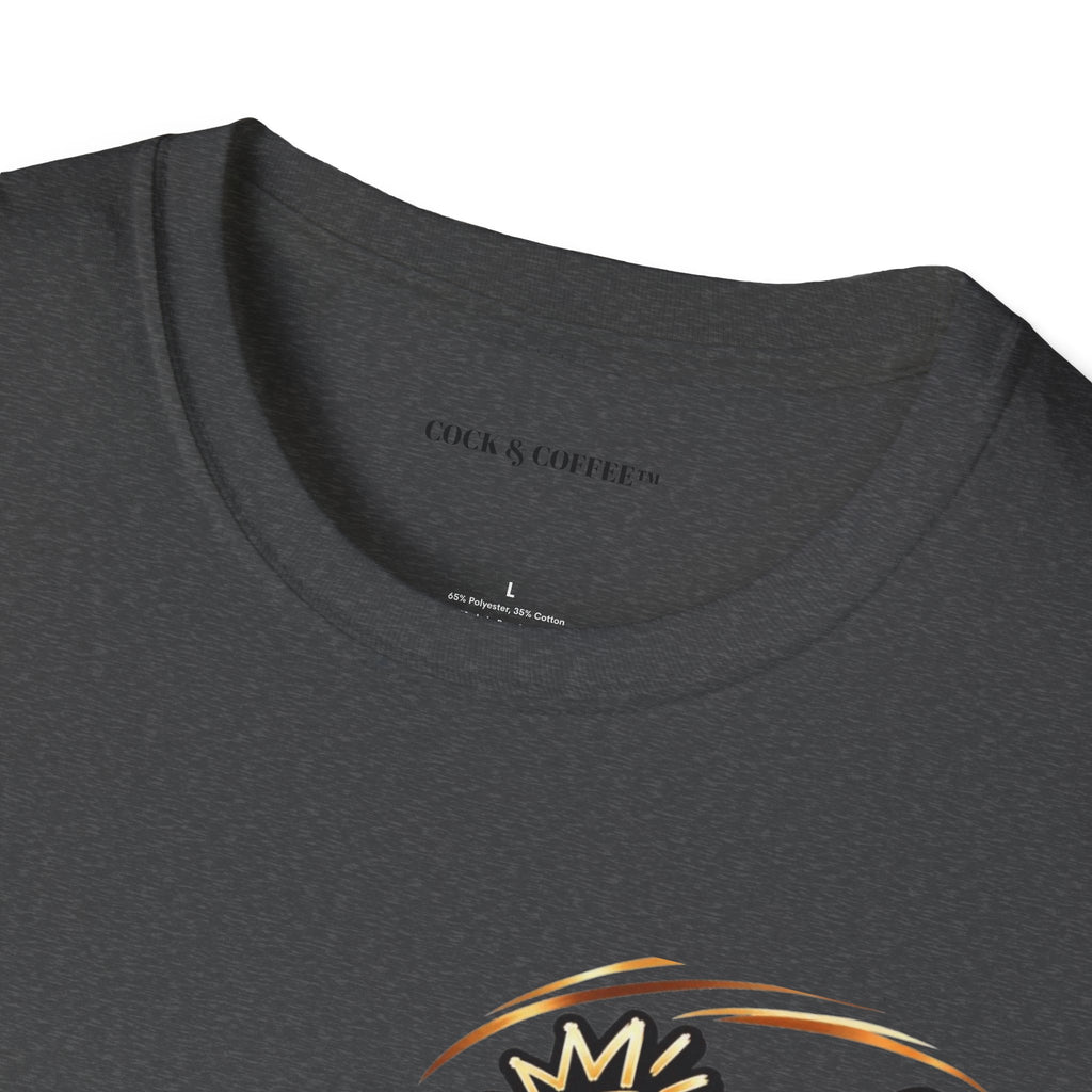 Cock & Coffee Graphic T-Shirt — Retro Coffee Lover Tee