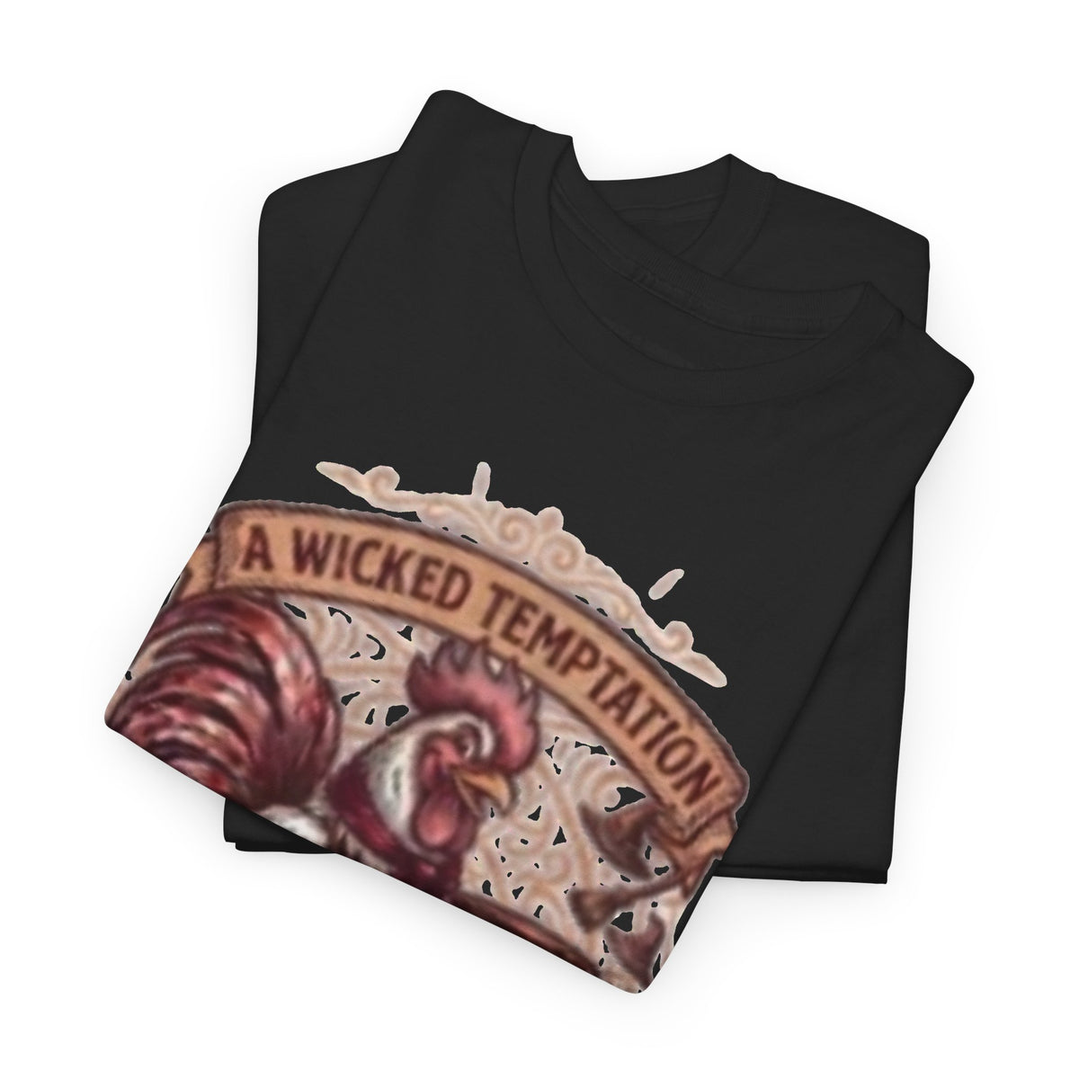 Rooster Coffee Tee — "A Wicked Temptation in Every Drip"