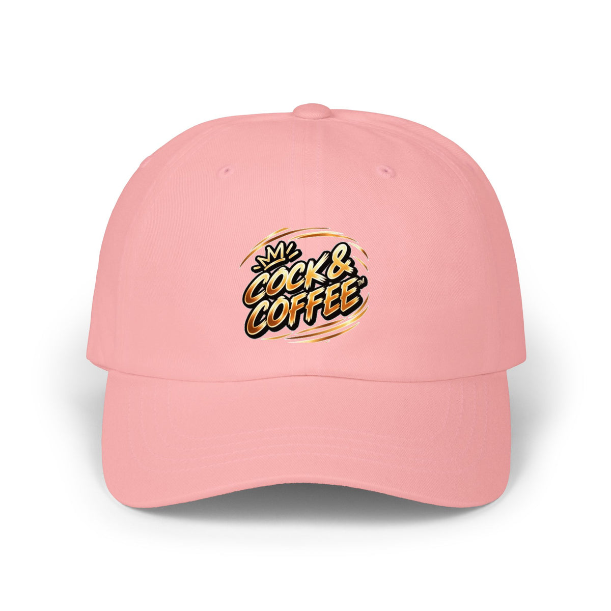 Dad Cap — "Cock & Coffee" Retro Logo Embroidered Baseball Hat