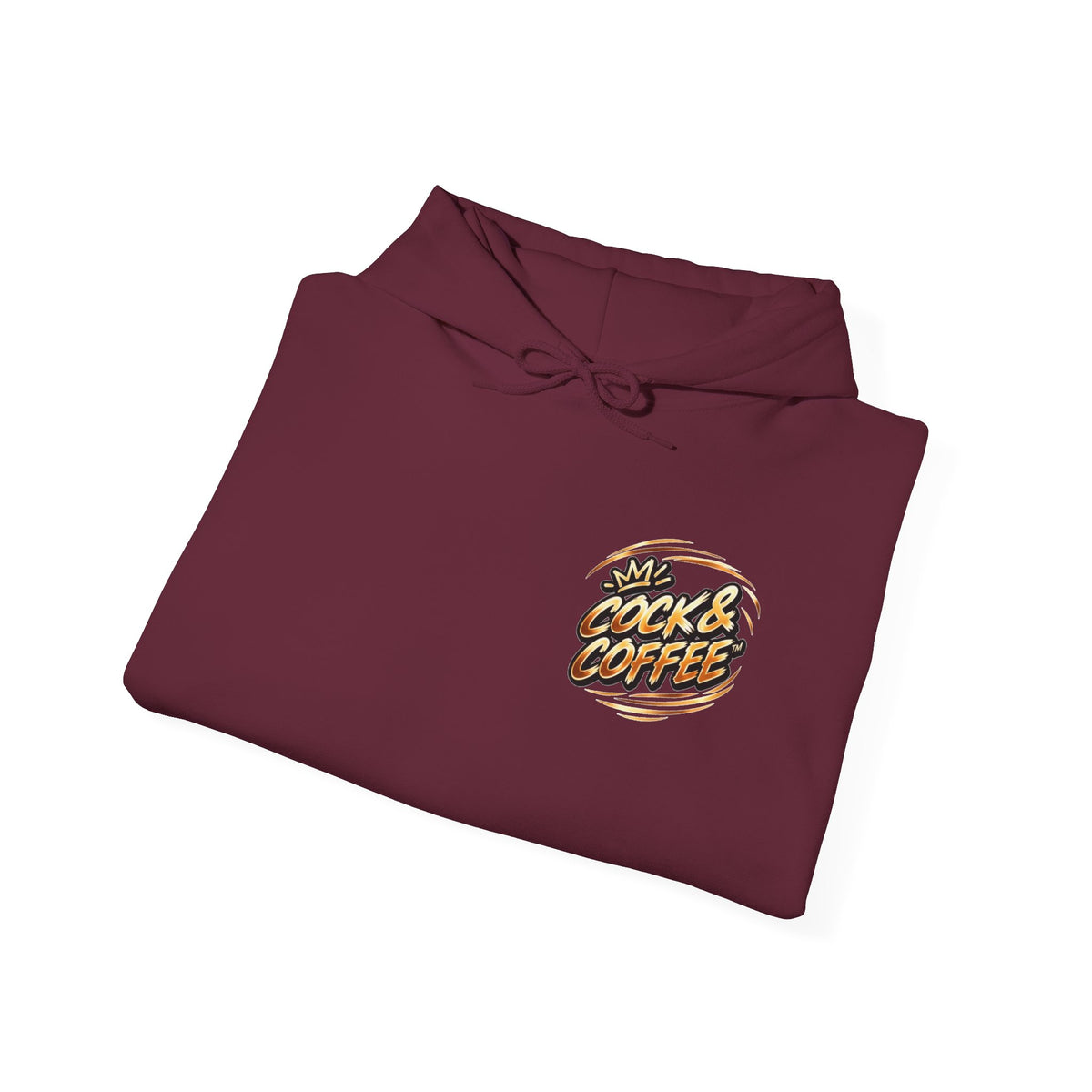 Hoodie - Retro 'Cock & Coffee' Chest Logo Sweatshirt