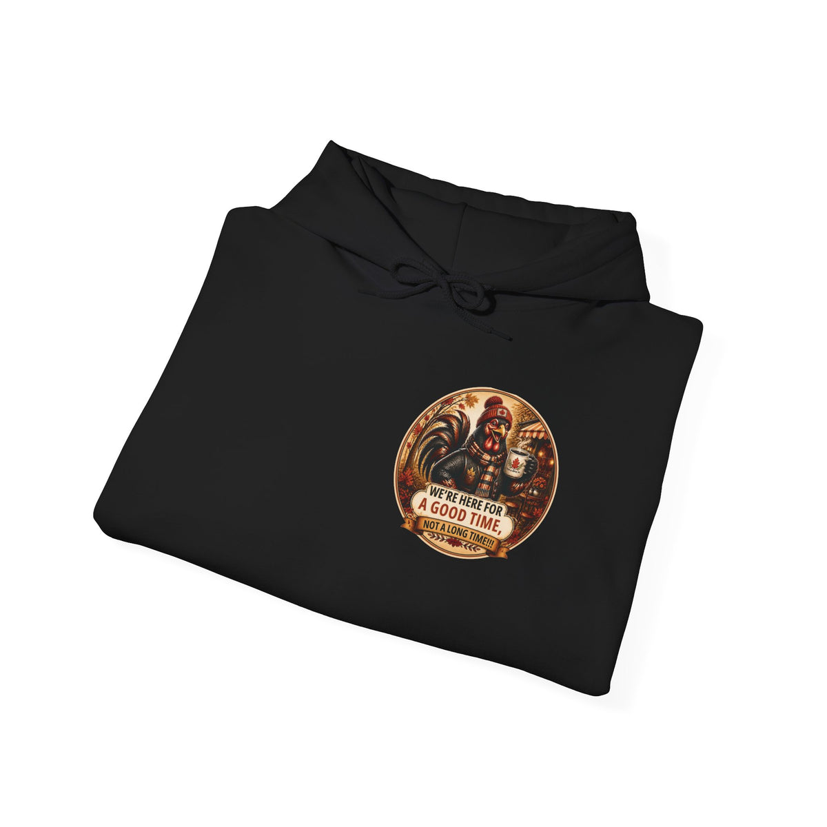 Retro Carnival Hoodie – “We’re Here for a Good Time” Vintage Fair Graphic