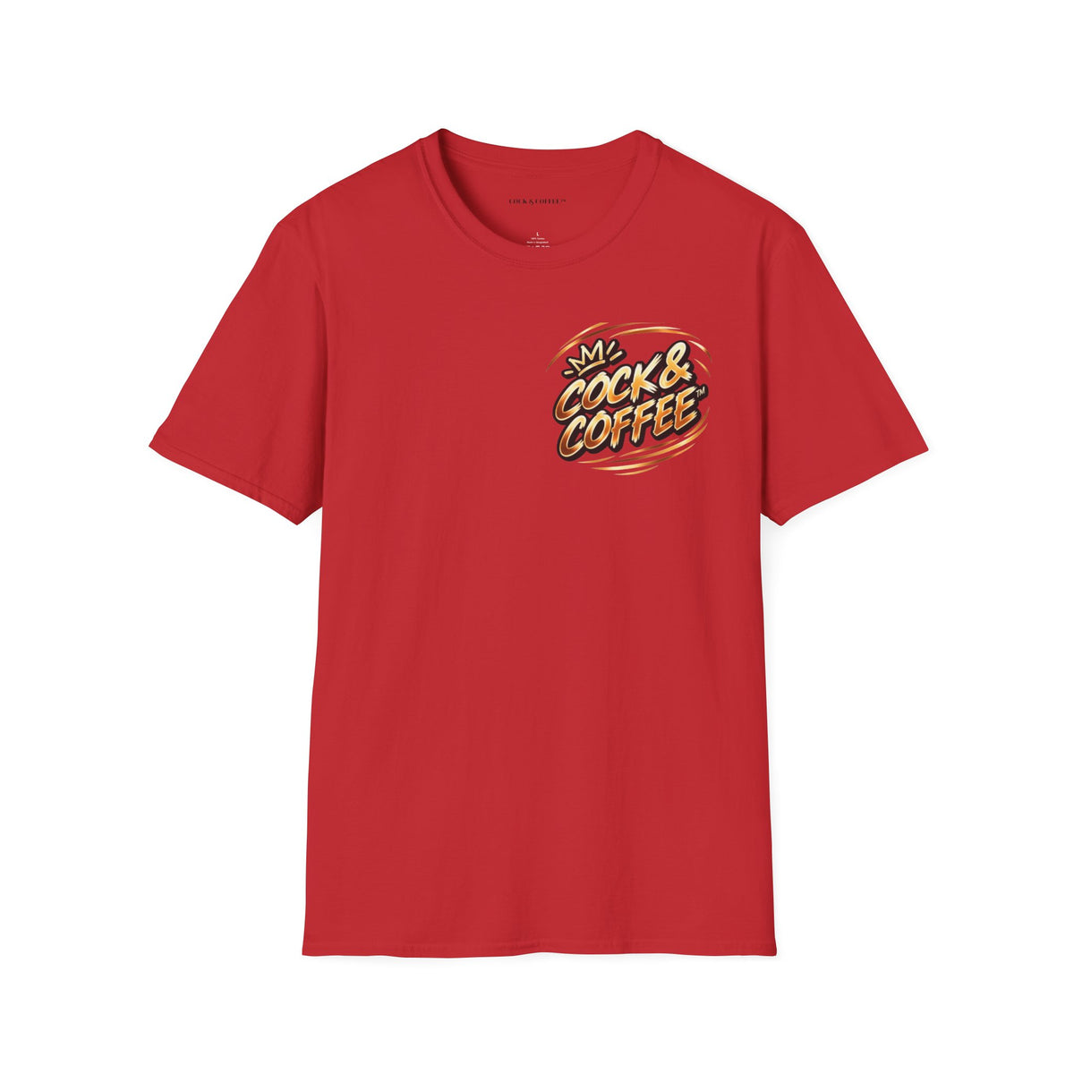 Cock & Coffee Graphic T-Shirt — Retro Coffee Lover Tee