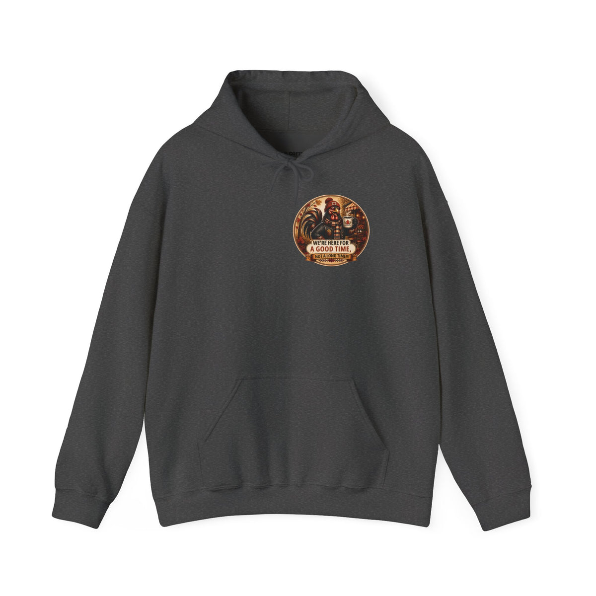 Retro Carnival Hoodie – “We’re Here for a Good Time” Vintage Fair Graphic