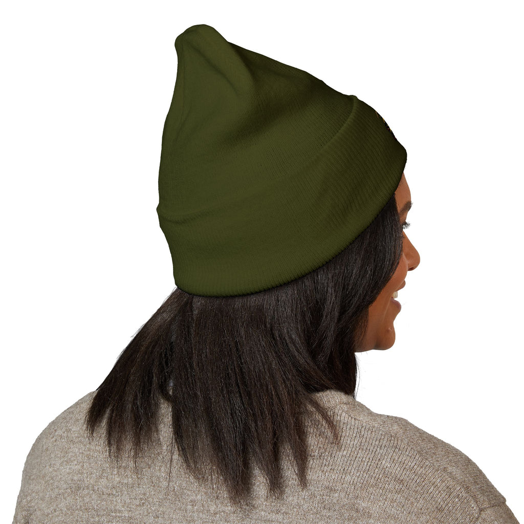 Embroidered "Stay Gold" Cuffed Beanie — Cozy Winter Hat
