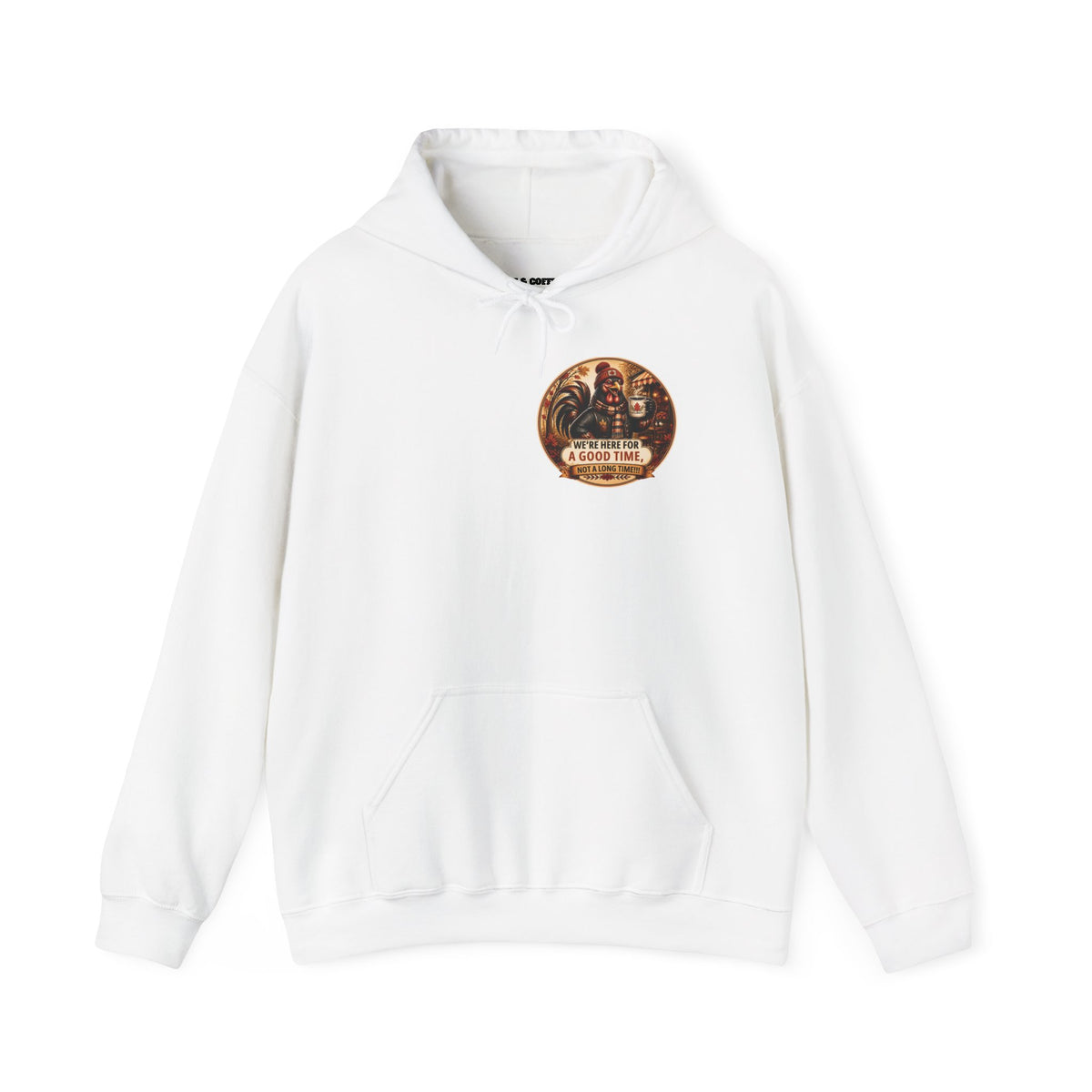 Retro Carnival Hoodie – “We’re Here for a Good Time” Vintage Fair Graphic