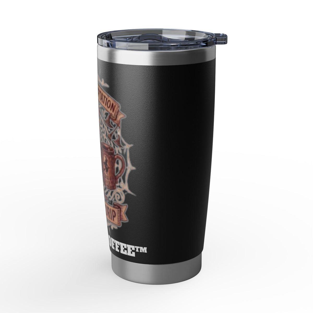 Rooster Coffee Tumbler — "A Wicked Temptation in Every Drip" 20oz Stainless Travel Mug