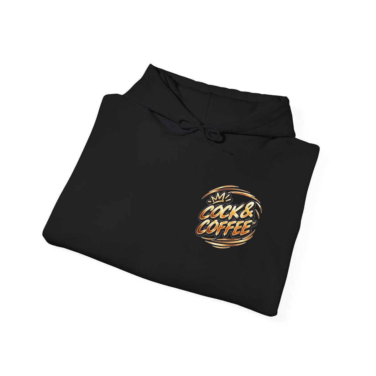 Hoodie - Retro 'Cock & Coffee' Chest Logo Sweatshirt