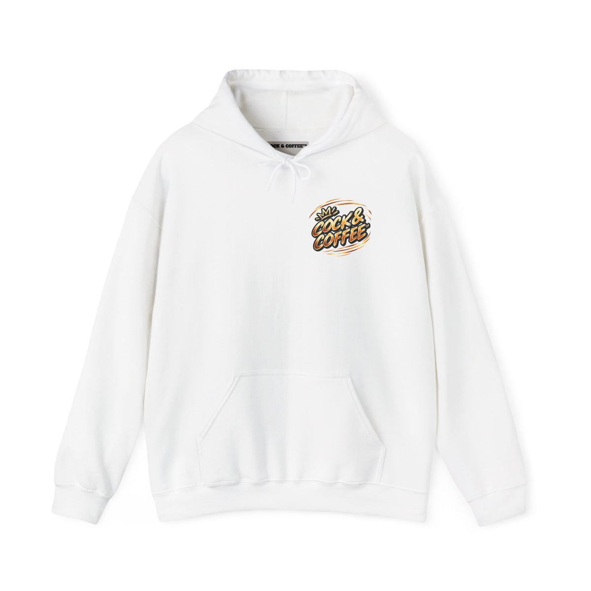 Hoodie - Retro 'Cock & Coffee' Chest Logo Sweatshirt