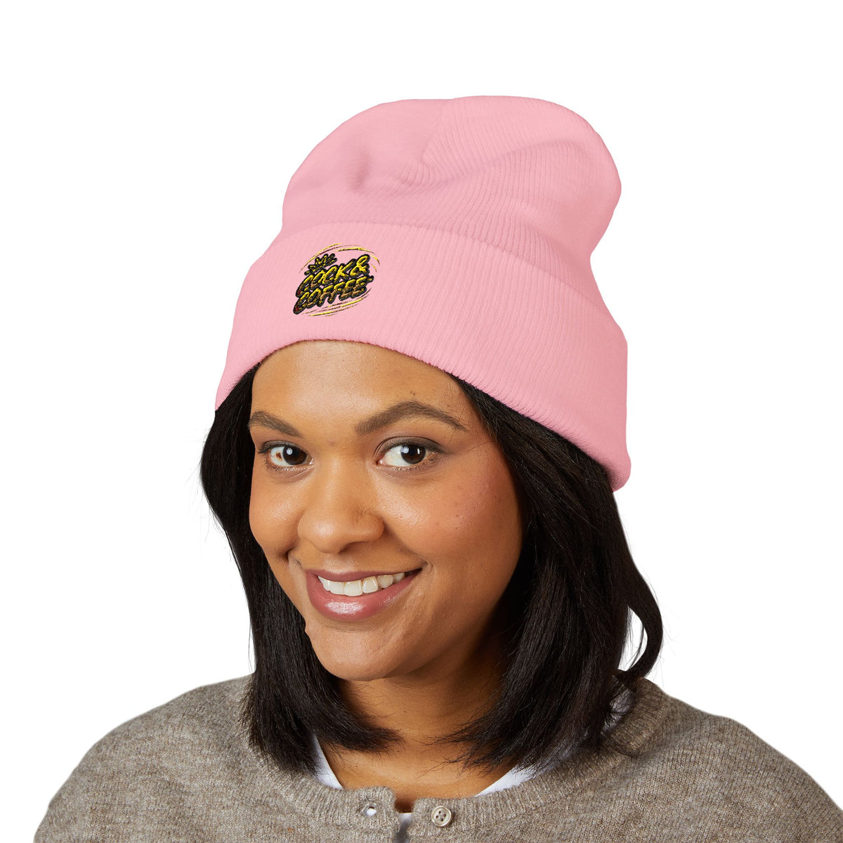Embroidered "Stay Gold" Cuffed Beanie — Cozy Winter Hat
