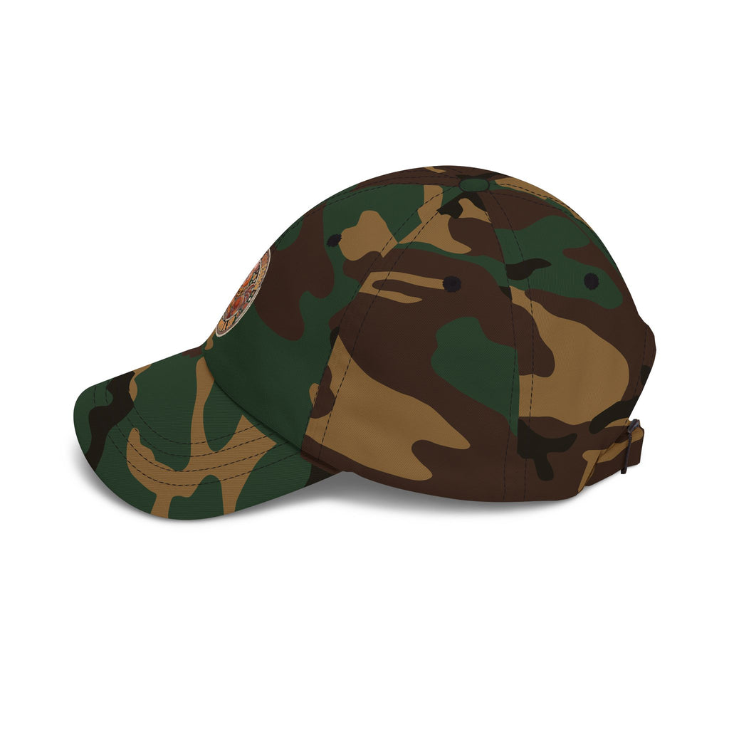 Camo Dad Cap with Vintage Hunting Patch