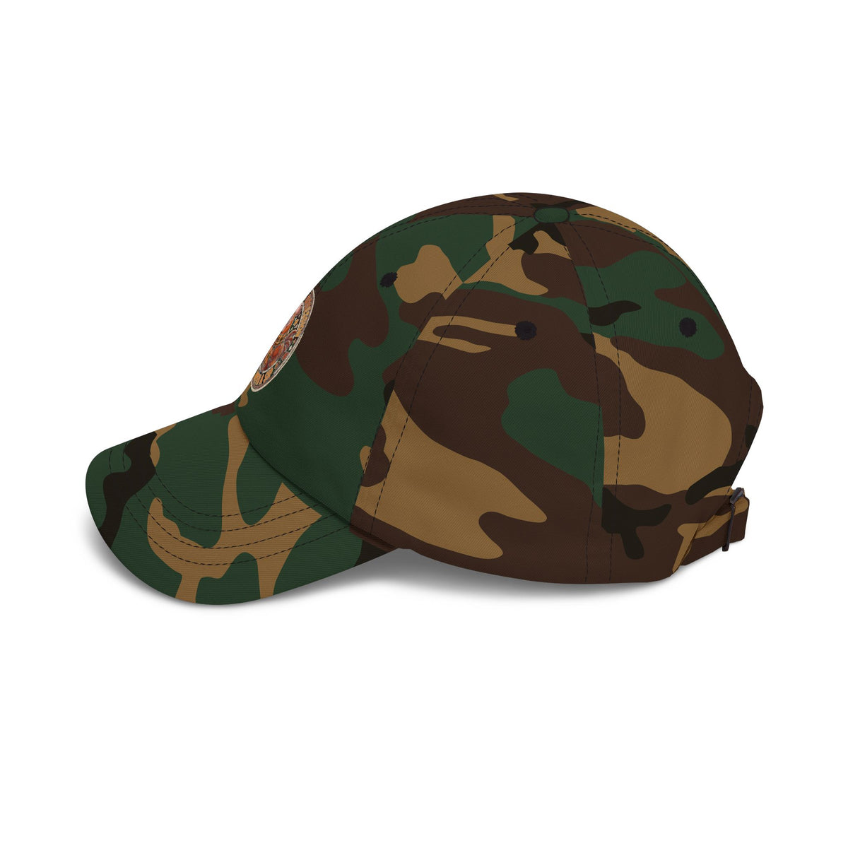 Camo Dad Cap with Vintage Hunting Patch