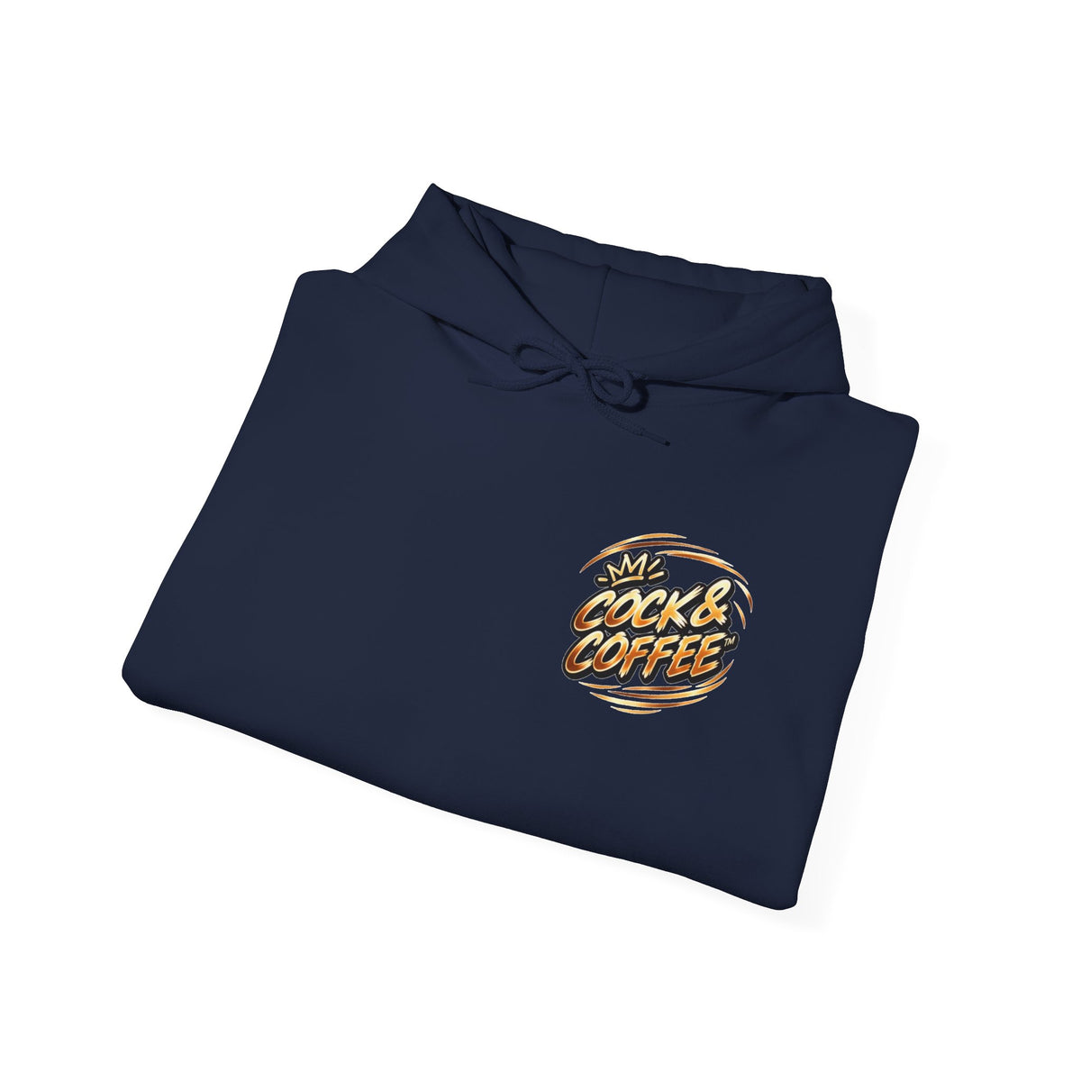 Hoodie - Retro 'Cock & Coffee' Chest Logo Sweatshirt