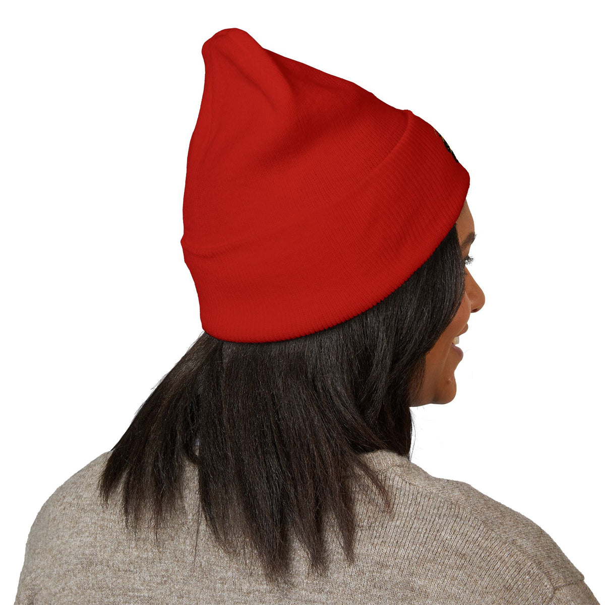 Embroidered "Stay Gold" Cuffed Beanie — Cozy Winter Hat