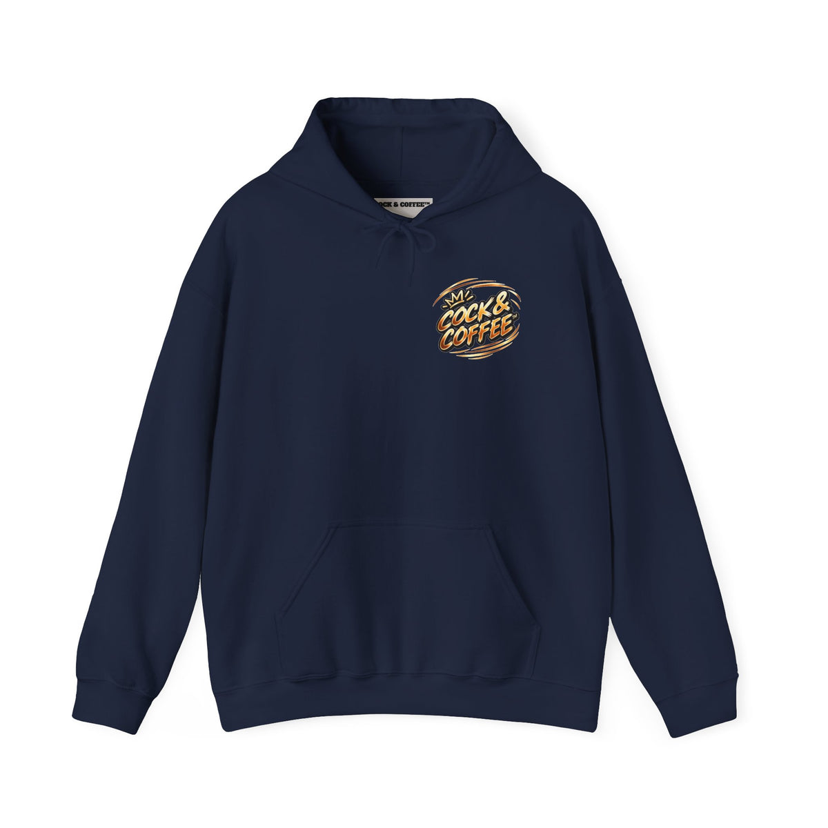 Hoodie - Retro 'Cock & Coffee' Chest Logo Sweatshirt
