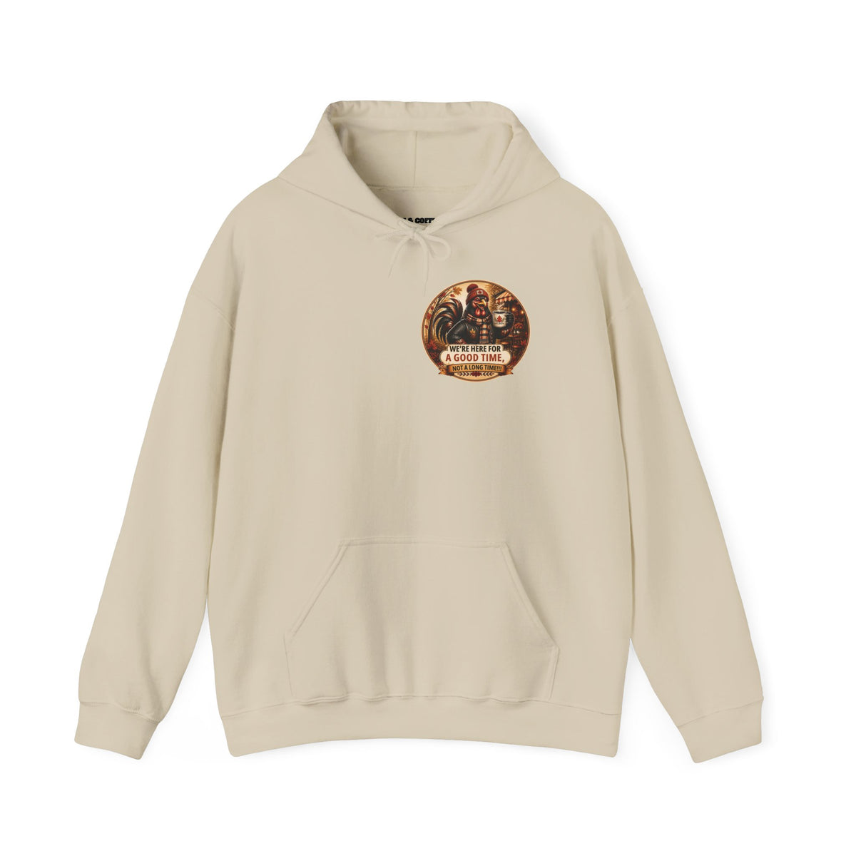 Retro Carnival Hoodie – “We’re Here for a Good Time” Vintage Fair Graphic