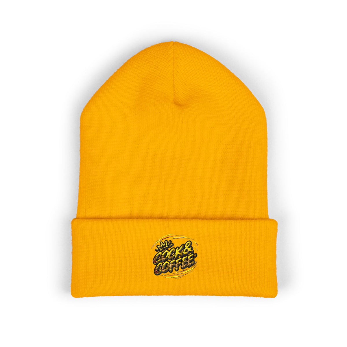 Embroidered "Stay Gold" Cuffed Beanie — Cozy Winter Hat