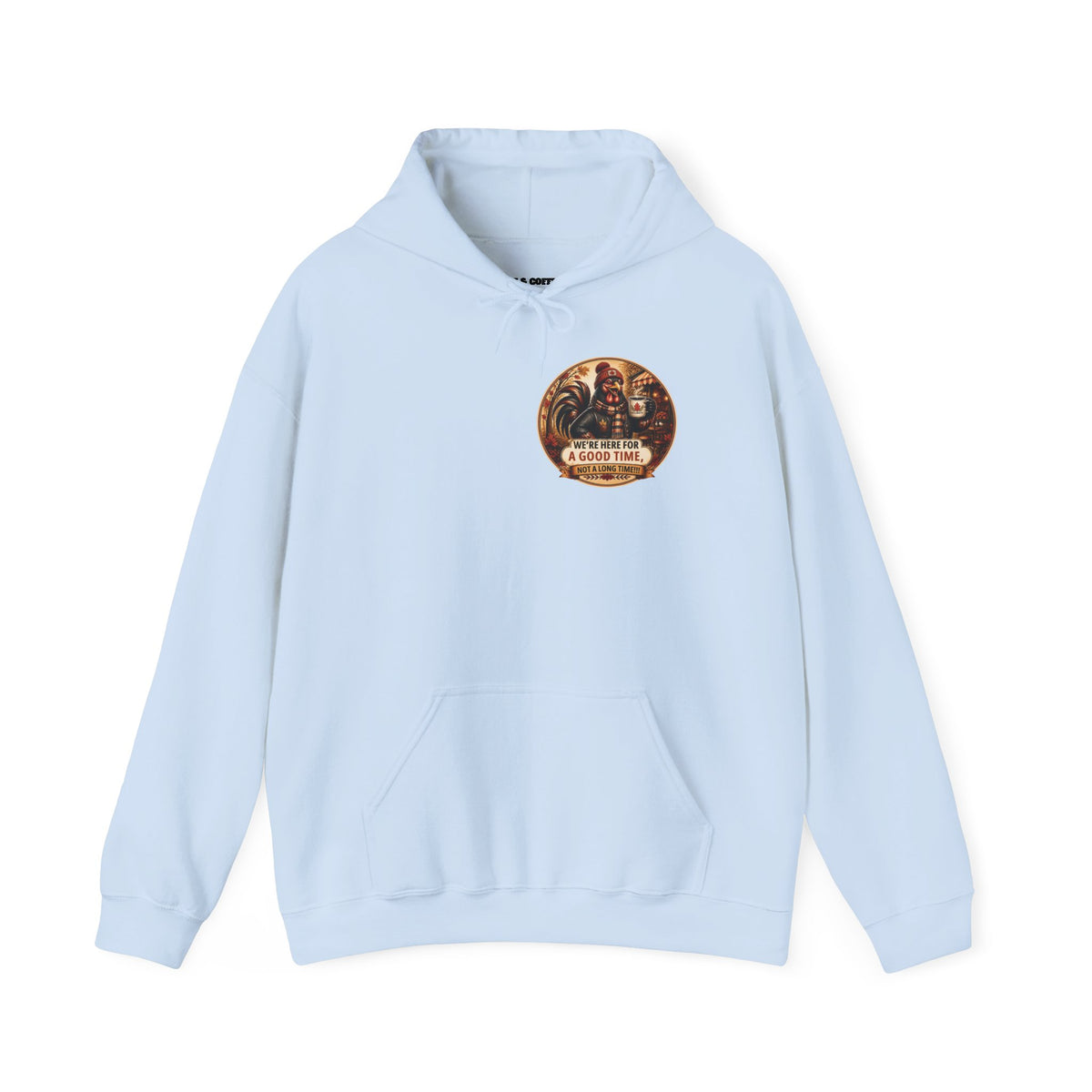 Retro Carnival Hoodie – “We’re Here for a Good Time” Vintage Fair Graphic