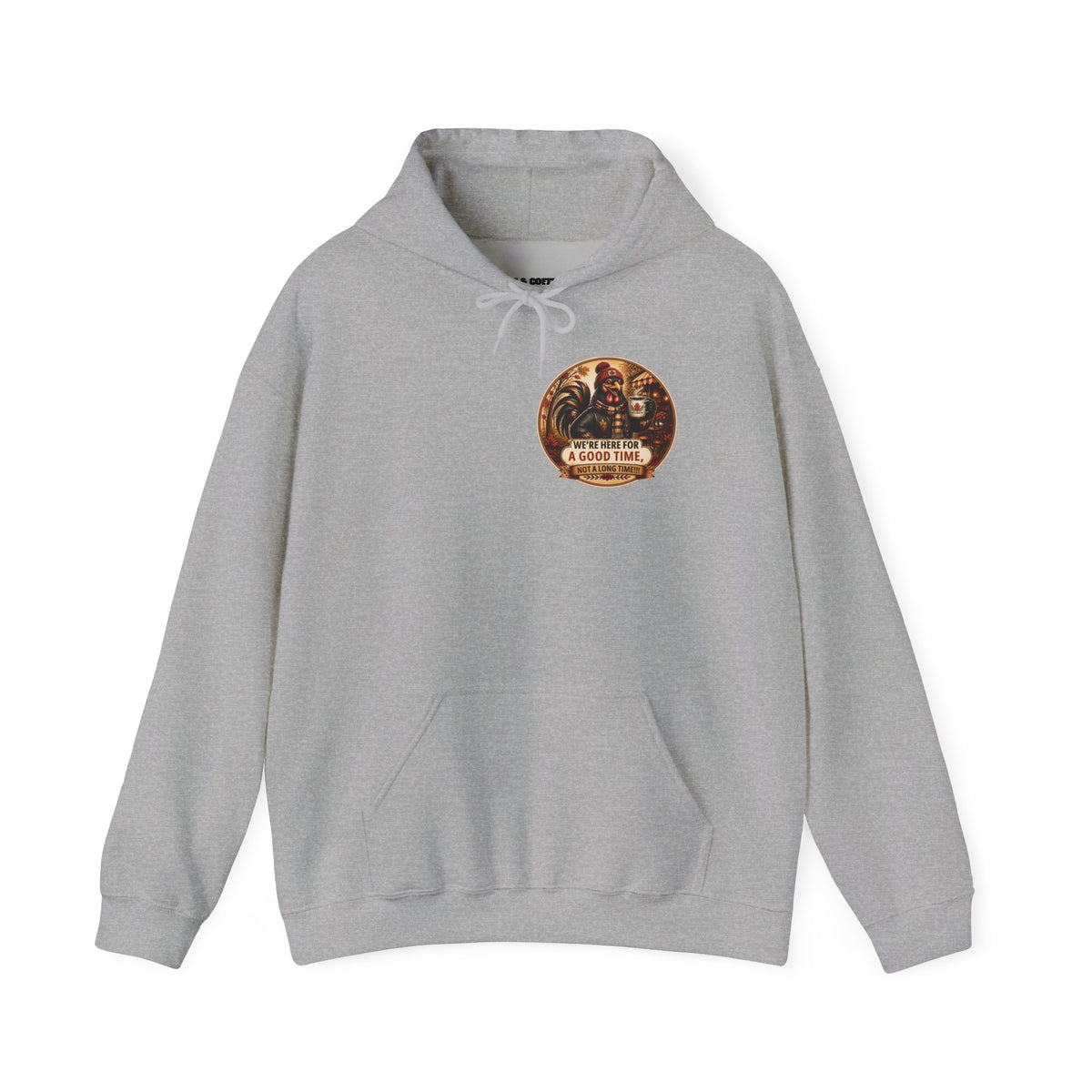 Retro Carnival Hoodie – “We’re Here for a Good Time” Vintage Fair Graphic