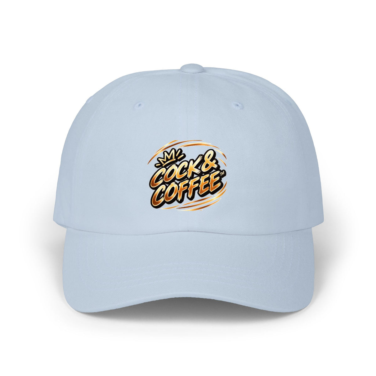 Dad Cap — "Cock & Coffee" Retro Logo Embroidered Baseball Hat