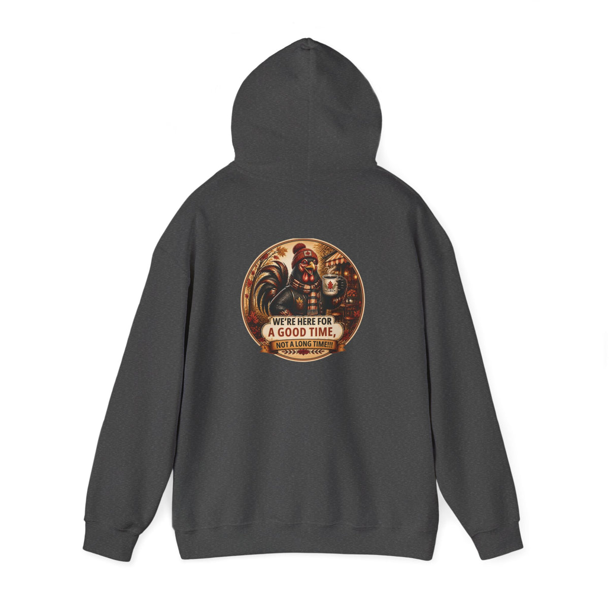 Retro Carnival Hoodie – “We’re Here for a Good Time” Vintage Fair Graphic