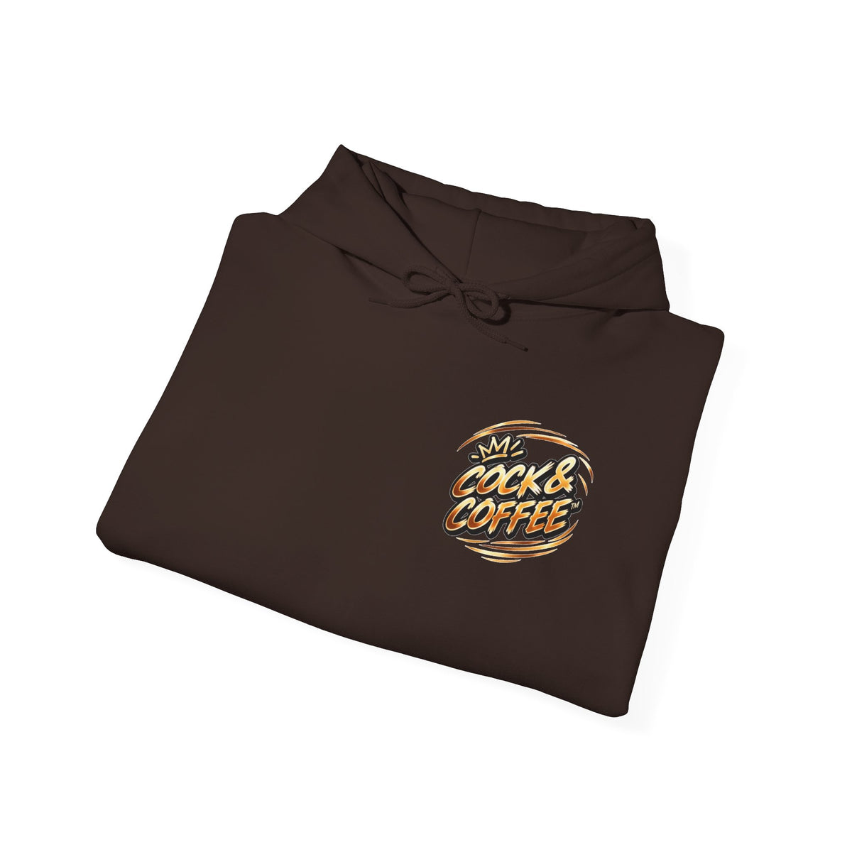 Hoodie - Retro 'Cock & Coffee' Chest Logo Sweatshirt