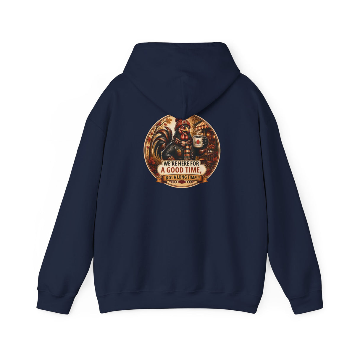 Retro Carnival Hoodie – “We’re Here for a Good Time” Vintage Fair Graphic