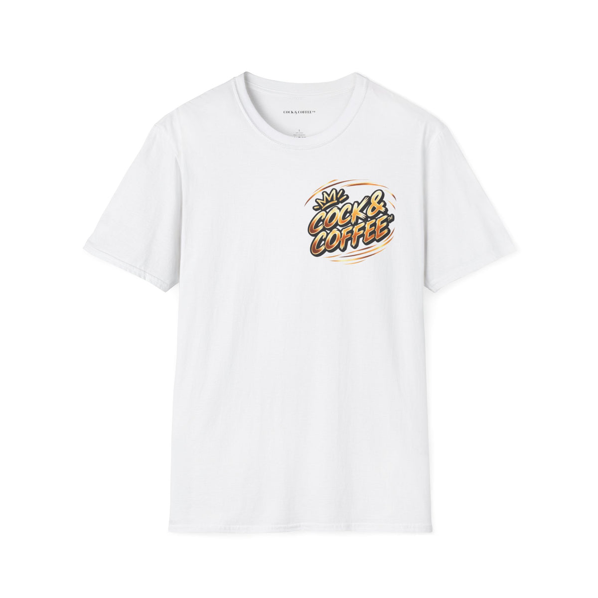 Cock & Coffee Graphic T-Shirt — Retro Coffee Lover Tee