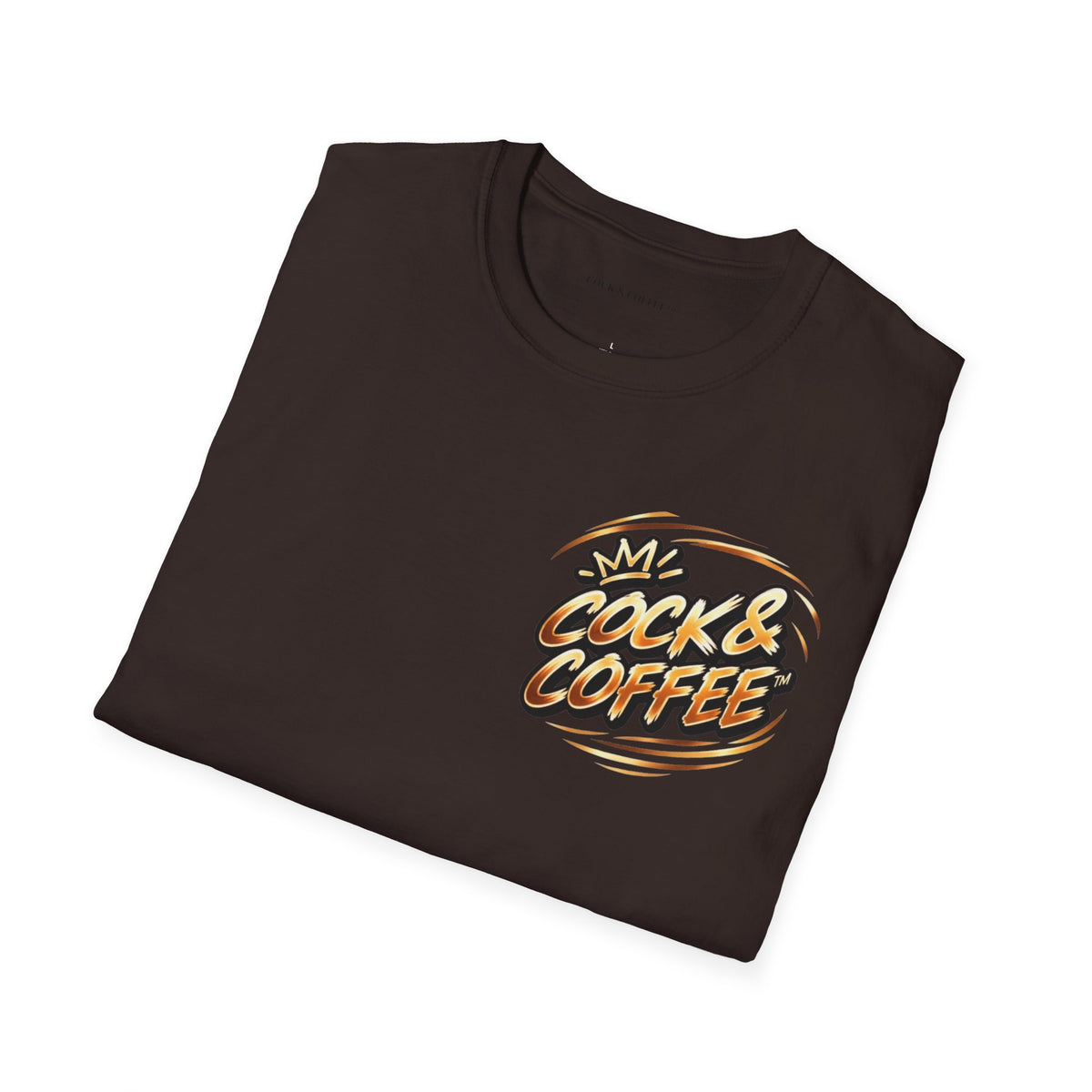 Cock & Coffee Graphic T-Shirt — Retro Coffee Lover Tee
